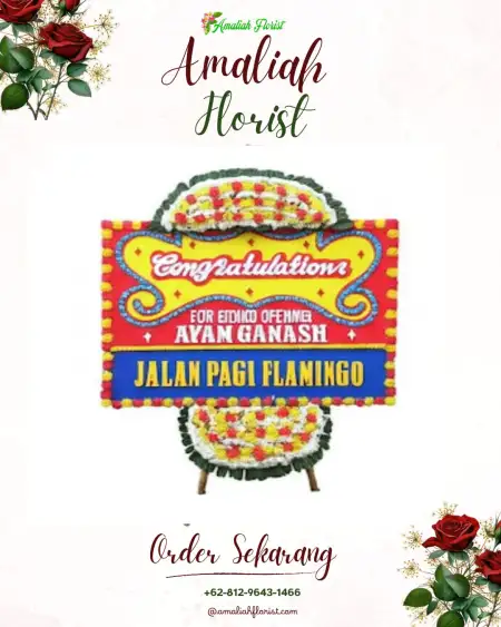 Sewa Papan Bunga Buton Tengah